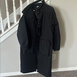 Zara Rain Black Coat